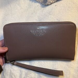 Kate Spade Brown Wristlet Clutch